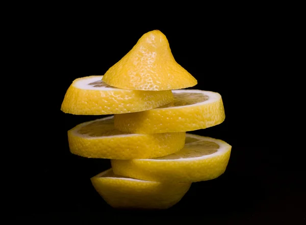 柠檬片 — 图库照片