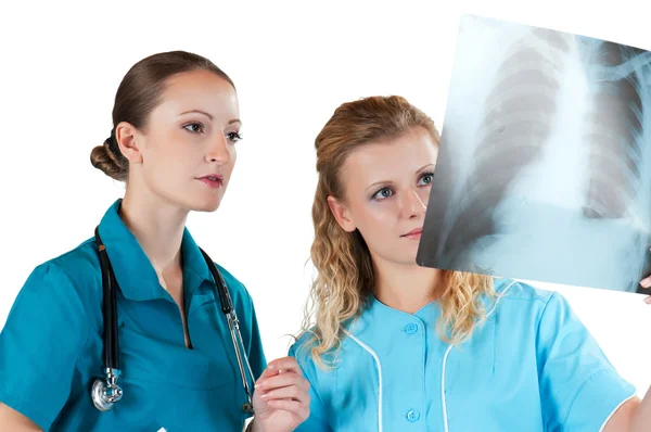 Médecins avec radiographie — Photo