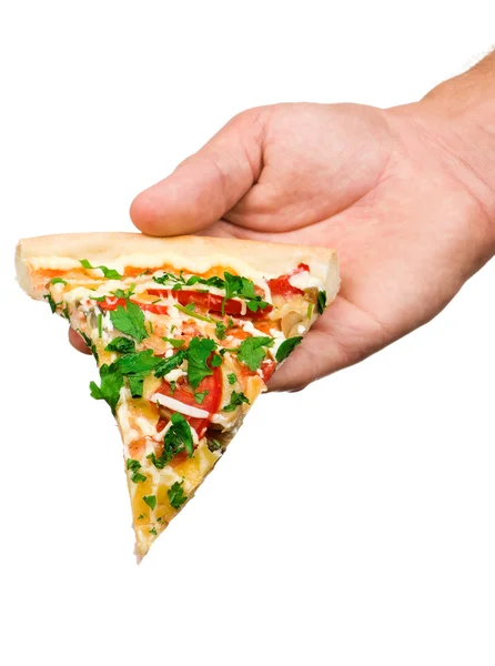 Slice pizza — Stockfoto