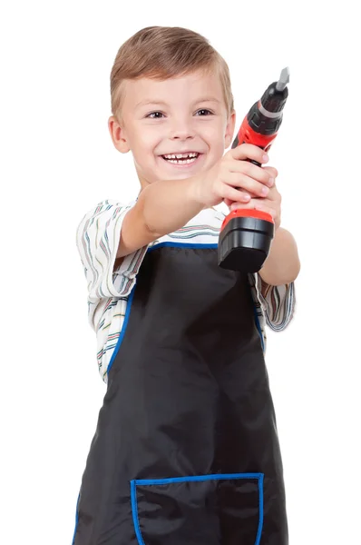 Boy with tools — Stockfoto