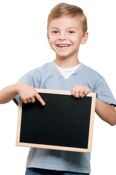 Chlapec s tabule — Stock fotografie