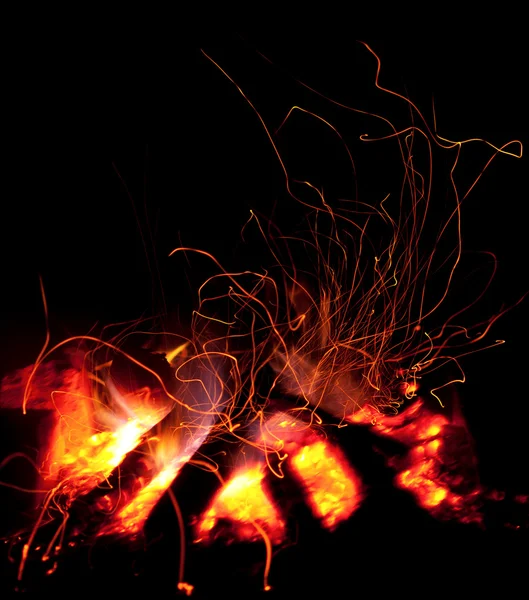 Fuego de campamento — Foto de Stock