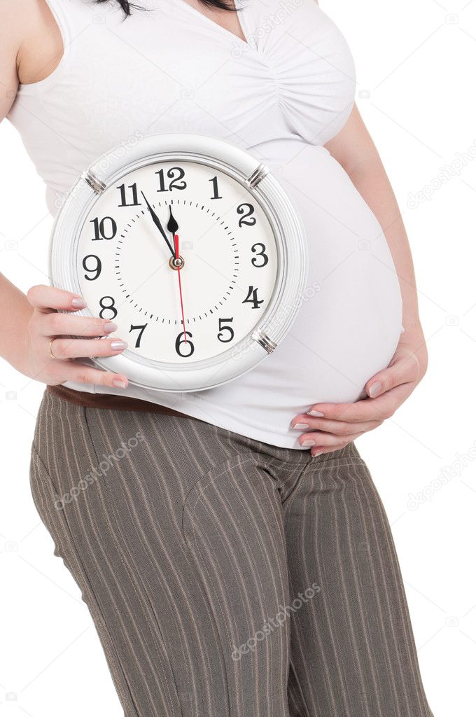 Pregnant belly clock