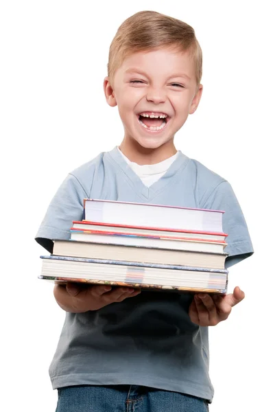 Niño con libro —  Fotos de Stock