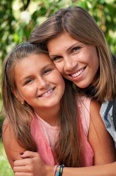 Happy sisters — Stock Photo, Image