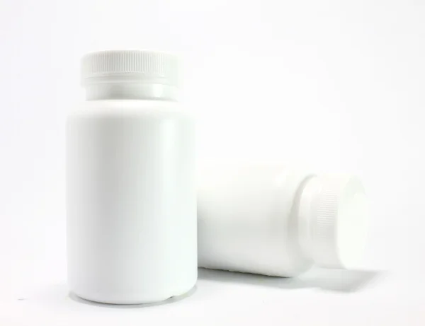 White medicine bottle — Stock Photo, Image