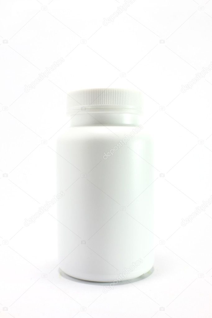 White medicine bottle