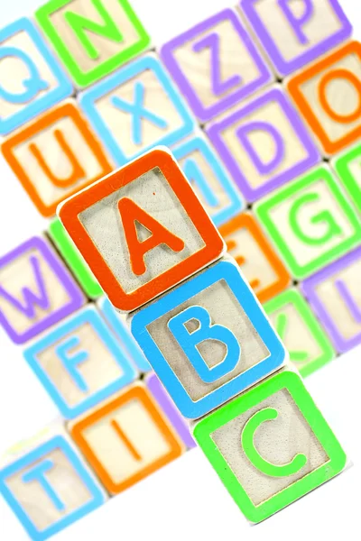 Bloques alfabéticos ABC — Foto de Stock