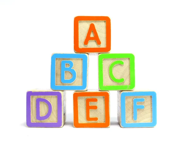 ABC blocos de alfabeto — Fotografia de Stock