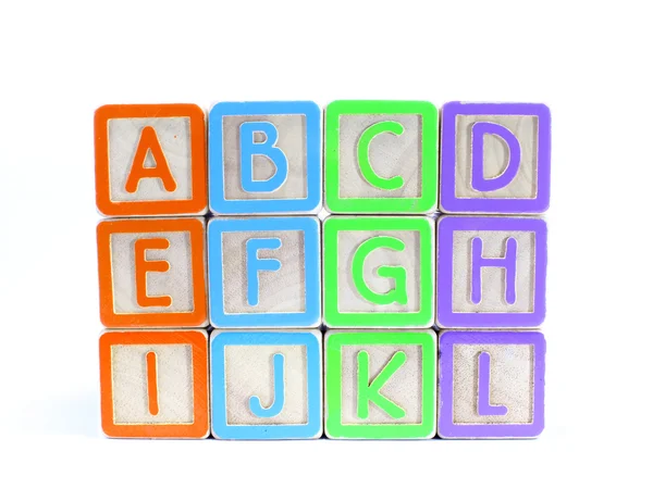 Abc-Buchstabenblöcke — Stockfoto