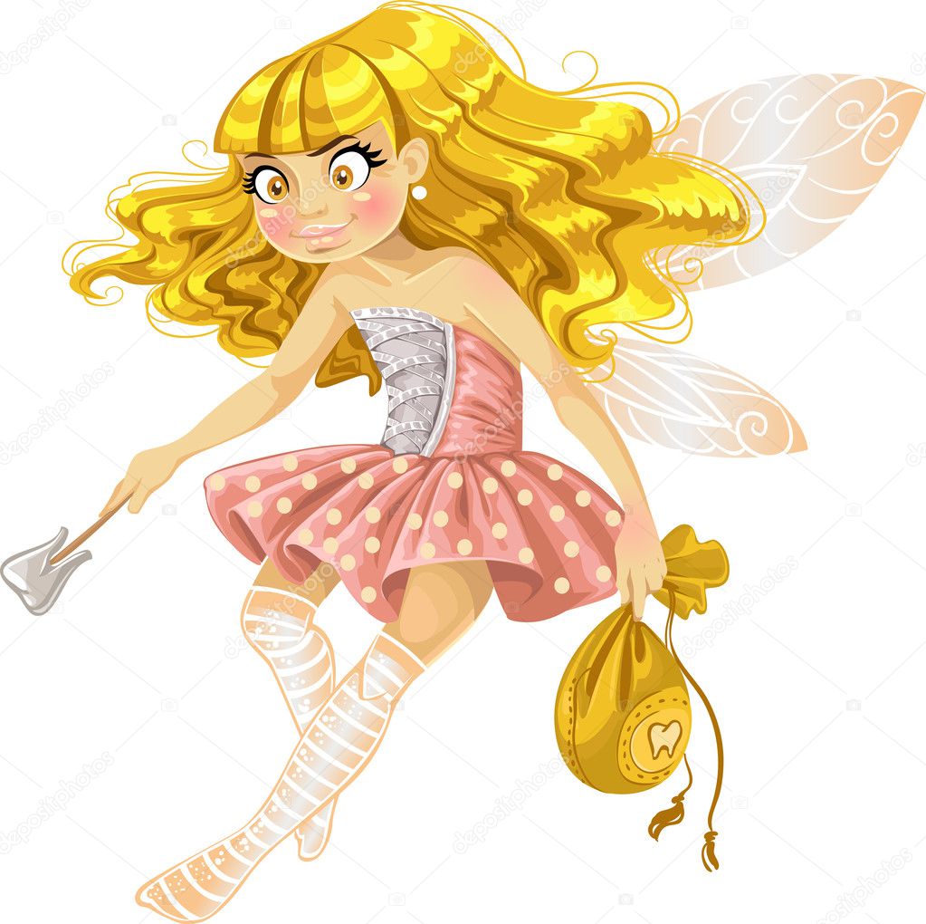 Pretty tooth fairy in pink