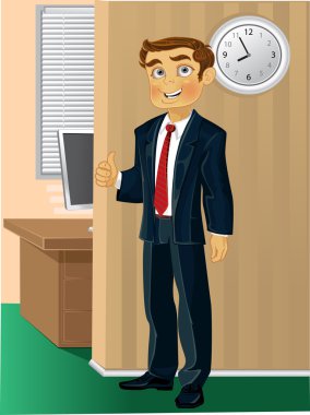 Time come to work clipart