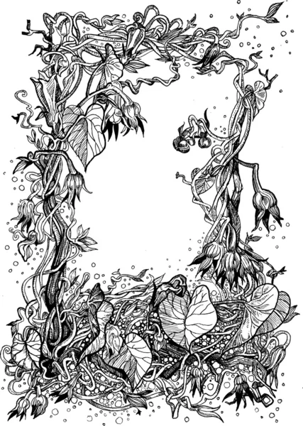 Marco decorativo de correhuela — Archivo Imágenes Vectoriales