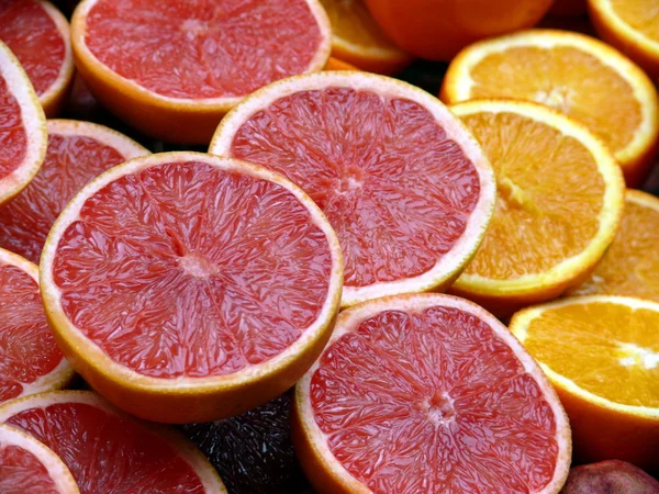 Toronja y naranjas — Foto de Stock