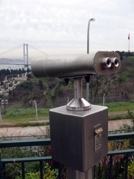 Binoculaire dans la zone d'observation. Istanbul. Turquie — Photo