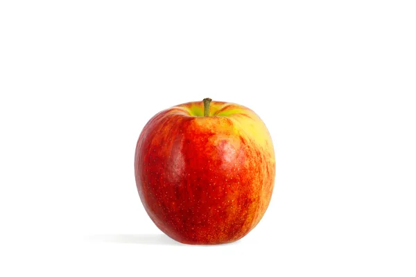 Single una manzana roja-amarilla — Foto de Stock