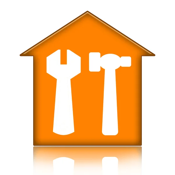 Dom i narzędzia — Zdjęcie stockowe