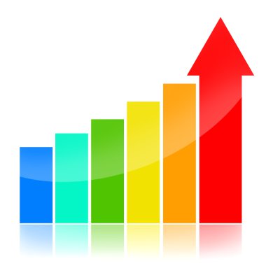 Business success charts clipart