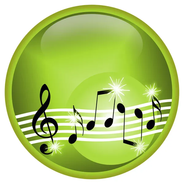 Green Music — Stock Photo, Image