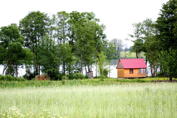 Sauna na margem do lago — Fotografia de Stock