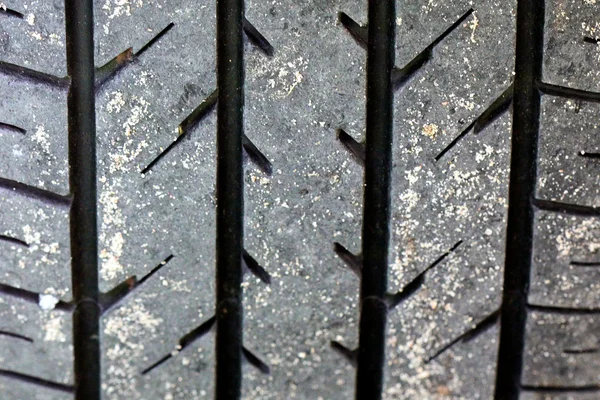 Pista de pneus de carro — Fotografia de Stock