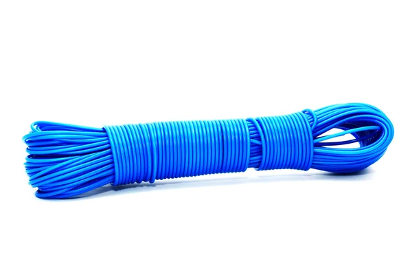 Blue plastic rope — Stock Photo, Image