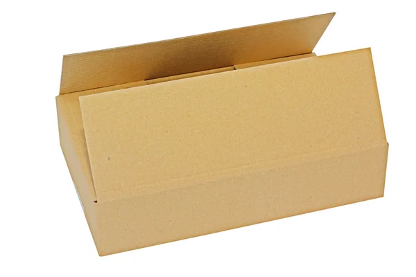 白で隔離されるボックス — ストック写真