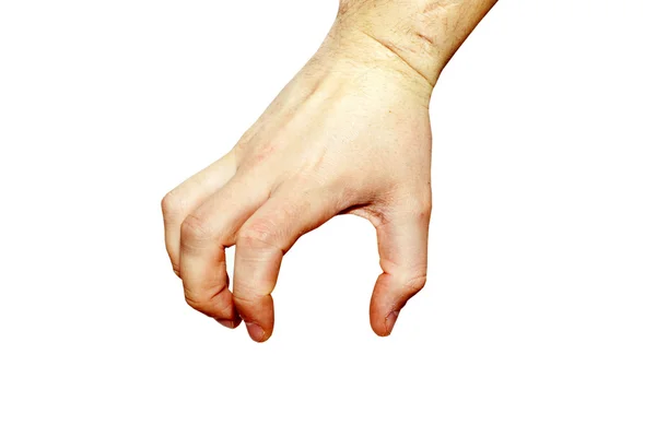 男性的手的形状， — 图库照片