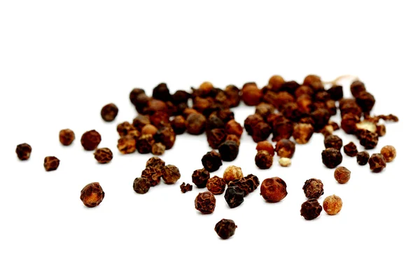 Pimenta preta, pimenta preta, especiarias indianas — Fotografia de Stock