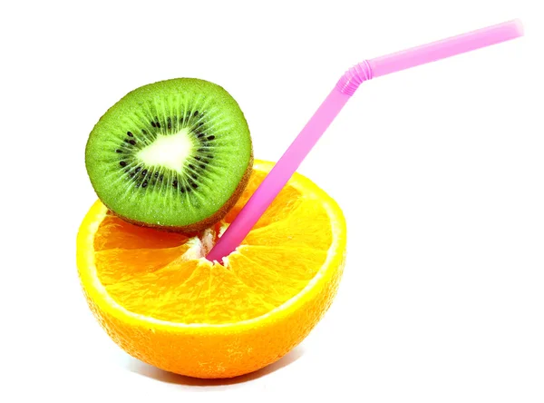 Cocktail de natureza laranja e kiwi — Fotografia de Stock