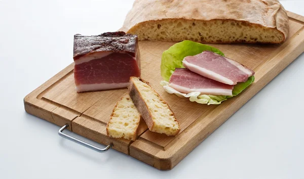 Ham en brood — Stockfoto