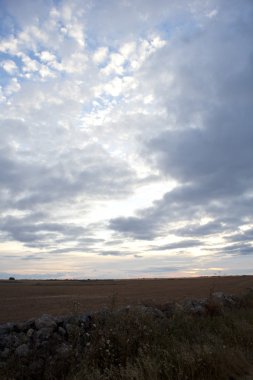 Sunrise kırsal sahne