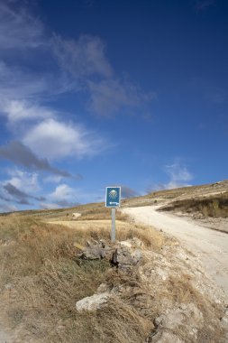 Road in the countryside clipart