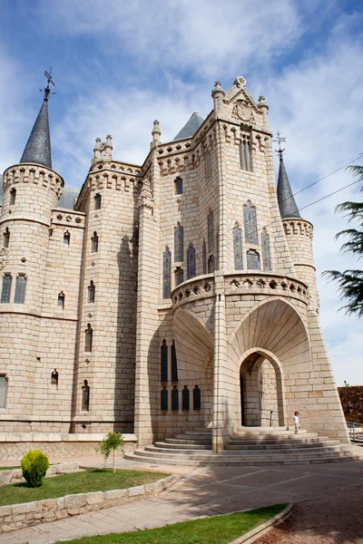 Het Bisschoppelijk paleis in astorga — Stockfoto