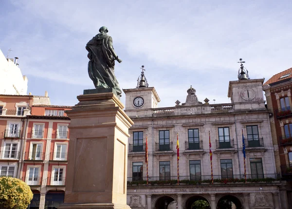 Monumento na praça, Burgos — Fotografia de Stock