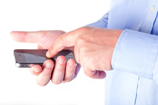 stock image Hand holding a smart phone