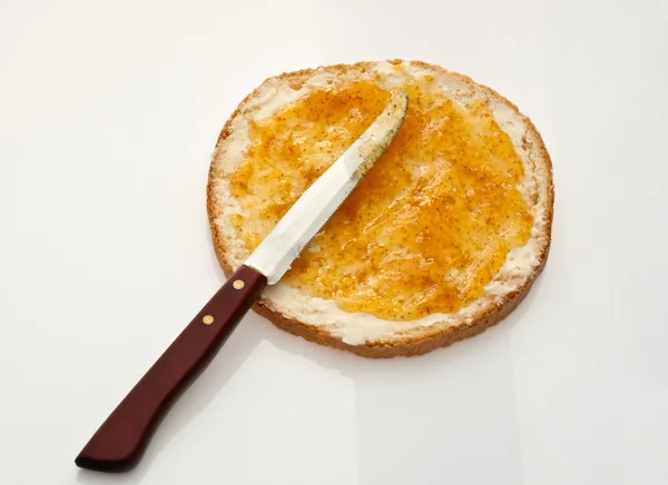 Хліб і мармелад — стокове фото