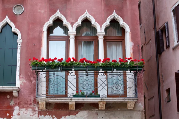Balkon w Wenecji — Zdjęcie stockowe