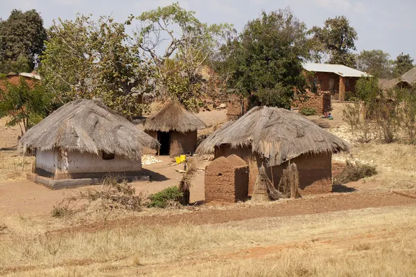 Africká vesnice — Stock fotografie