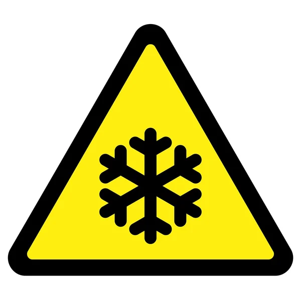 Cold Warning Sign — Stock Vector