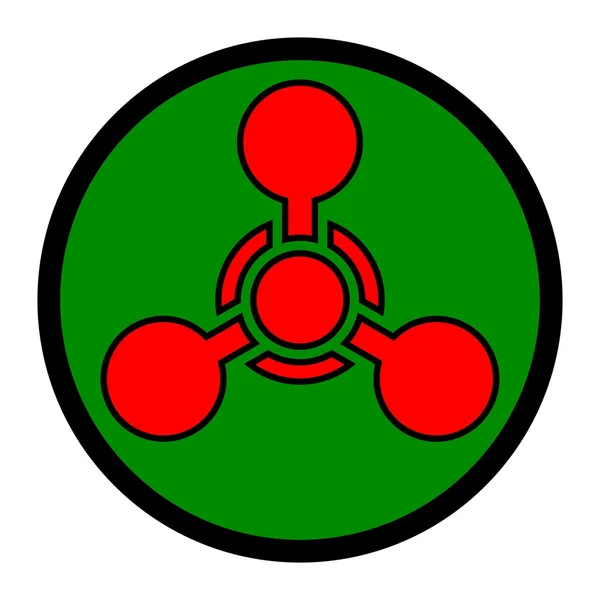Símbolo de arma química — Vetor de Stock
