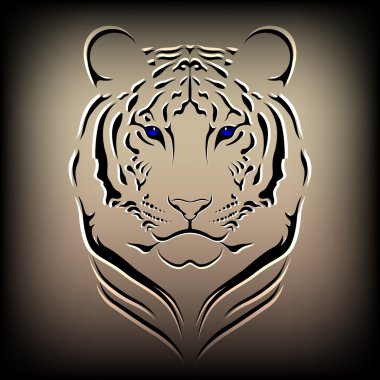 Vector tiger clipart