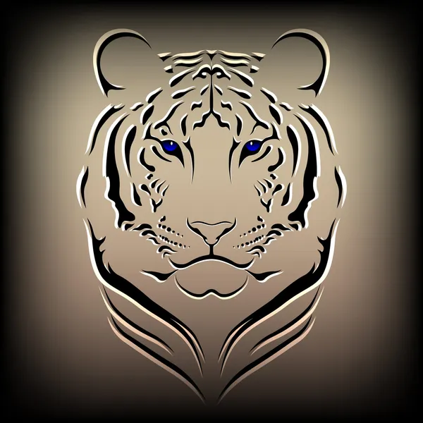 Вектор тигр — стоковий вектор