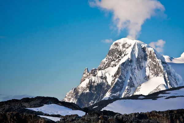 Χιονισμένα βουνά στην antarctica — Φωτογραφία Αρχείου