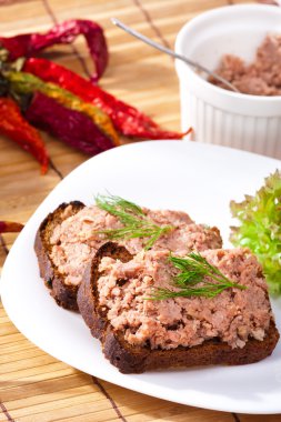 Pate on bowl clipart