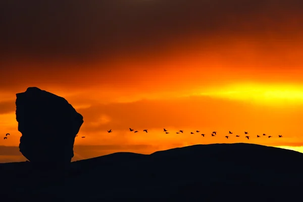 Piękny zachód słońca — Zdjęcie stockowe