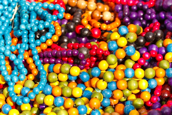 Colorful necklace pil — Stock Photo, Image