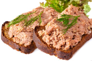 Pate on bread clipart