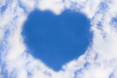 Heart from cloud clipart