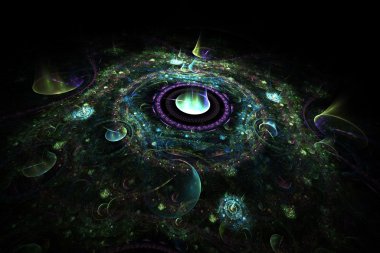 arka plandan çok renkli tam-Küre